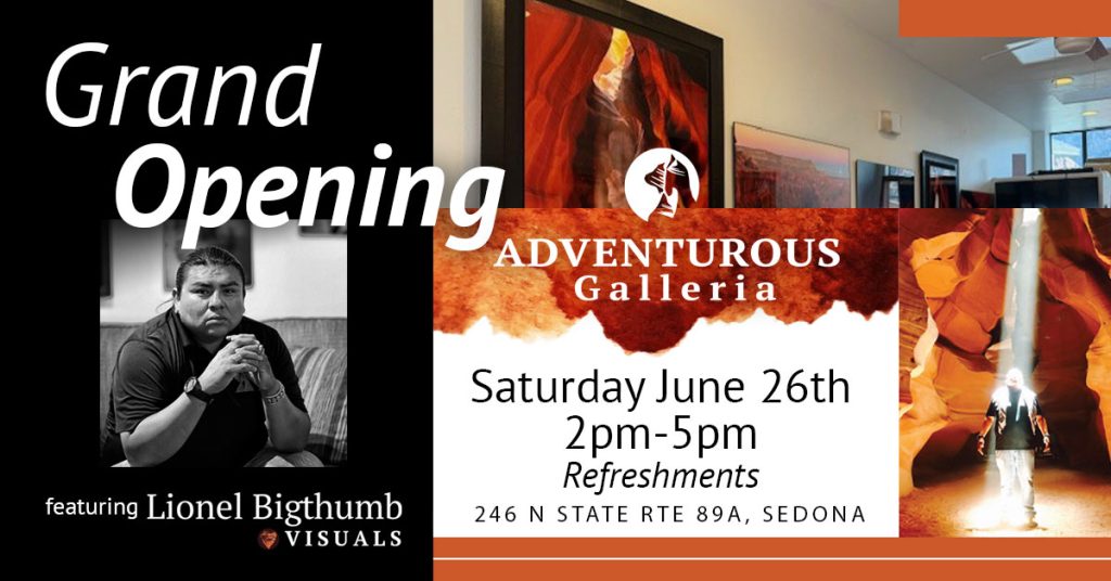 Lionel Bigthumb Visuals Unveils Antelope Canyon Photography at New Sedona Gallery Opening