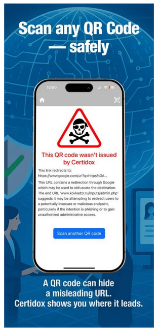 Certidox Adds AI-Powered QR Code Analysis to Free App for Document and Link Authentication