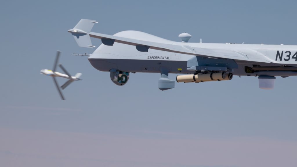 GA-ASI and AeroVironment Complete First-Ever Air Launch of Switchblade 600 From MQ-9A UAS