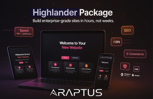 Araptus launches affordable Black Friday web package for small businesses at $900 setup + $100/month