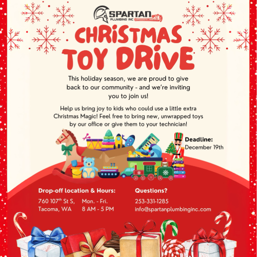 Spartan Plumbing Inc Announces Annual Toy Drive to Support Local Families