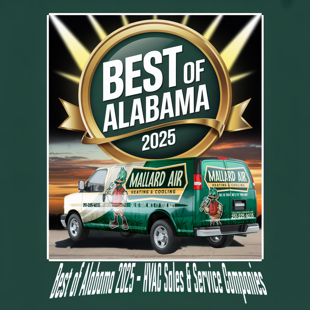 Mallard Air Heating & Cooling Receives Best of Alabama 2025 Award for HVAC Excellence