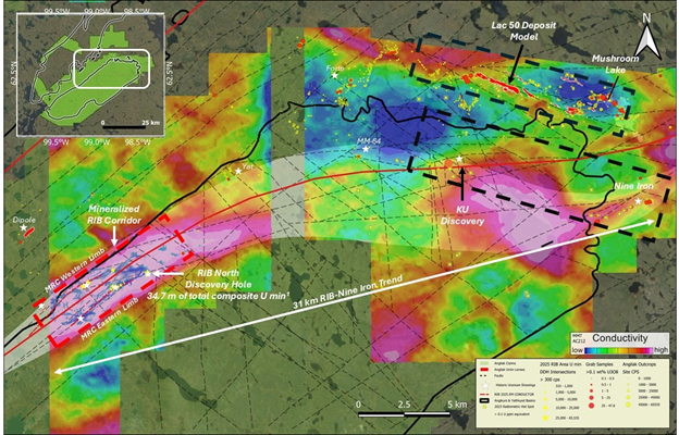 ATHA Energy Confirms New High-Grade Discovery at Angilak Project – Rib North, Maiden Hole Returns Assays with 34.7 m of Total Composite Uranium Mineralization, Including 13.6 m Grading 0.53% U3O8, 1.1 m Grading 4.81% U3O8, and Grades Up to 8.16% U3O8