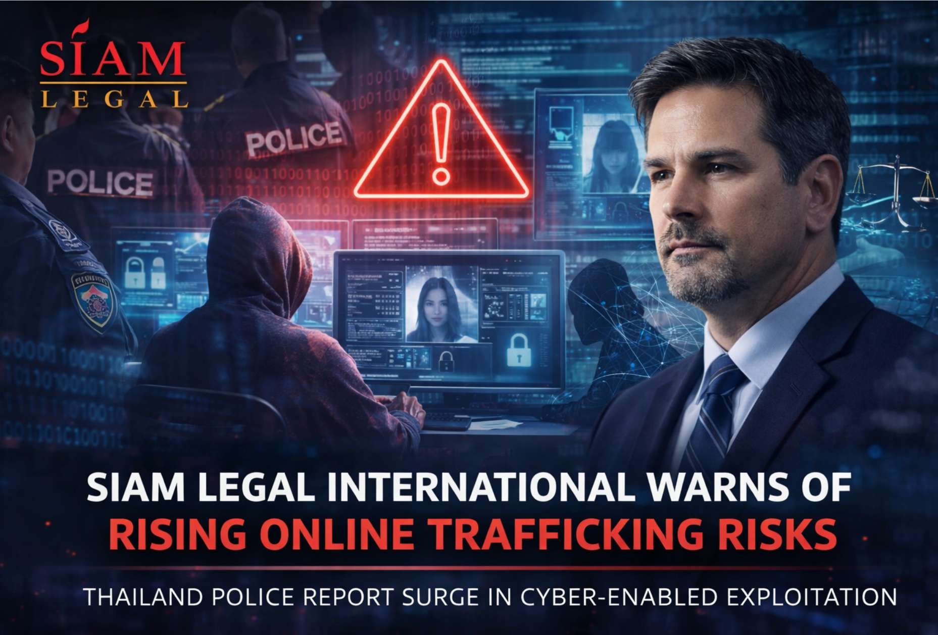 Siam Legal International Warns of Rising Online Trafficking Risks as Thailand Police Report Surge in Cyber-Enabled Exploitation